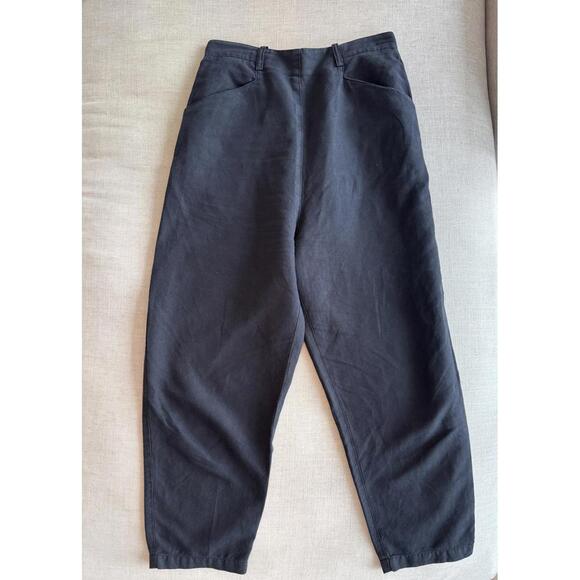 TOAST Women's Alix Italian Cotton Linen Pants Navy Blue Size 8 - Picture 3 of 10